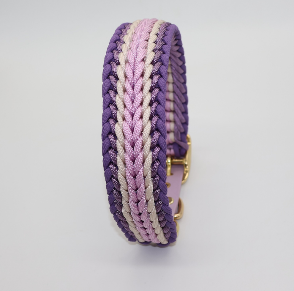Create your own unique piece - Paracord collar wide & thick braided