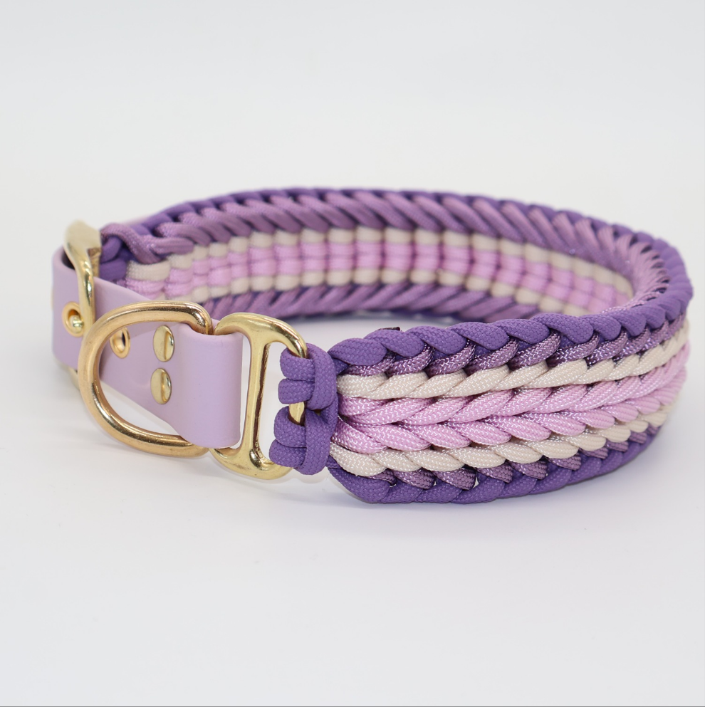 Create your own unique piece - Paracord collar wide & thick braided