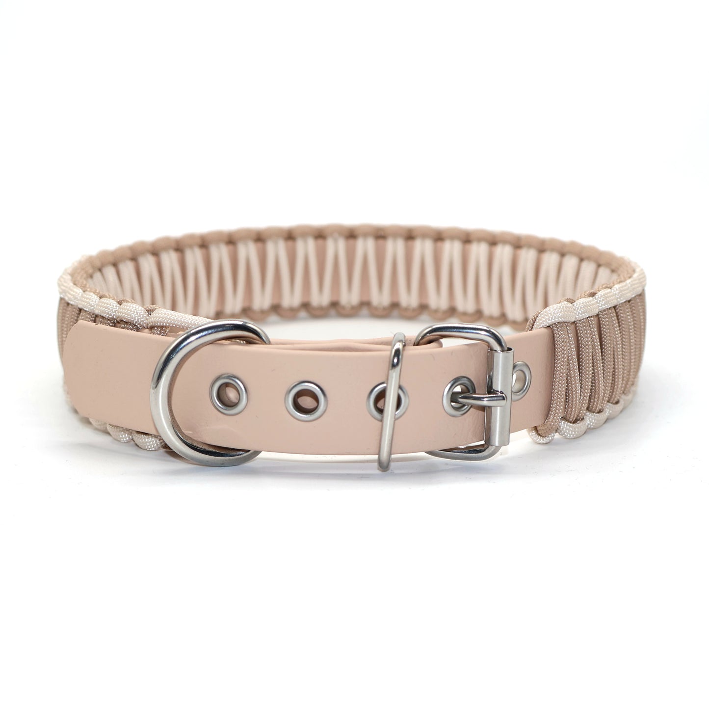 Halsband Biothane & Paracord *Beige*