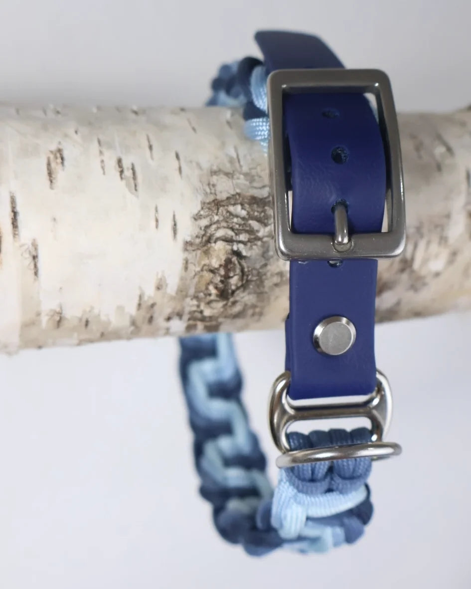Paracord braided collar *Jeans*