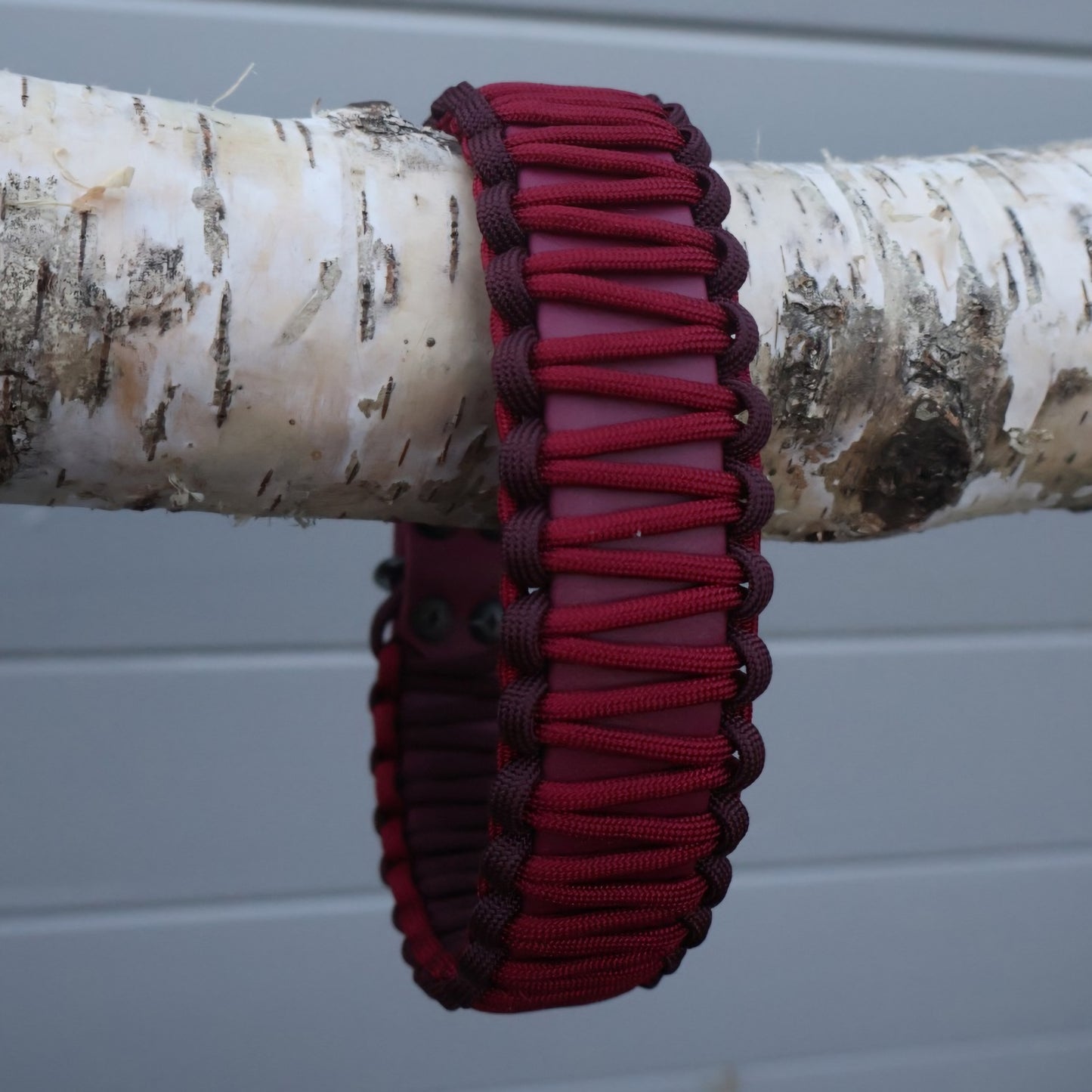Collar Biothane & Paracord *Burgundy-Maroon*