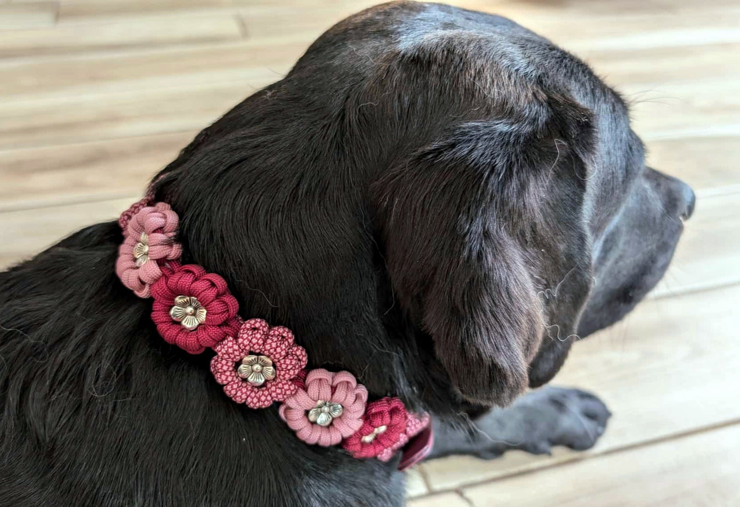 Flower Necklace *Burgundy & Lavender Pink*