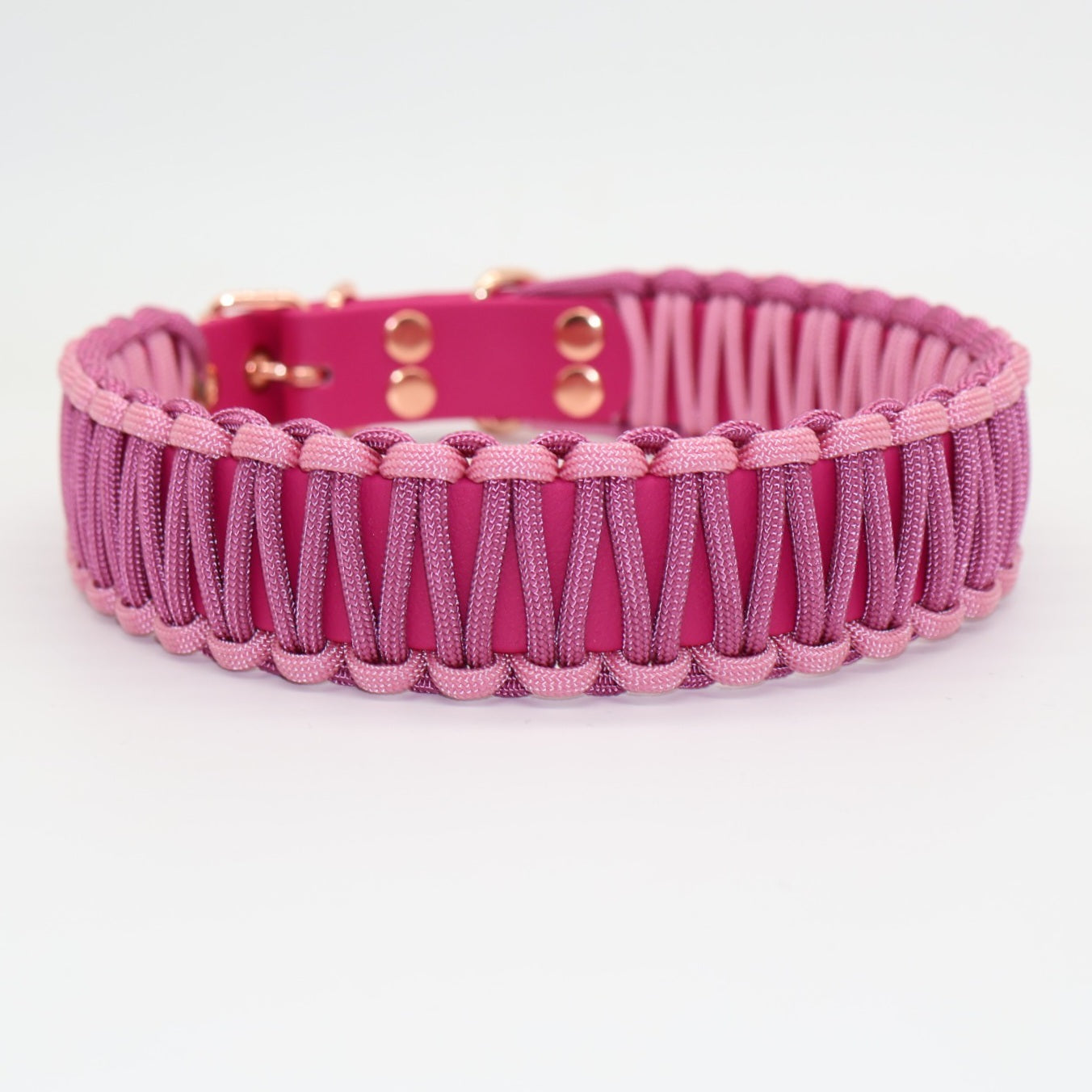 Halsband Biothane & Paracord *Lavender Rosa & Wildbeere*