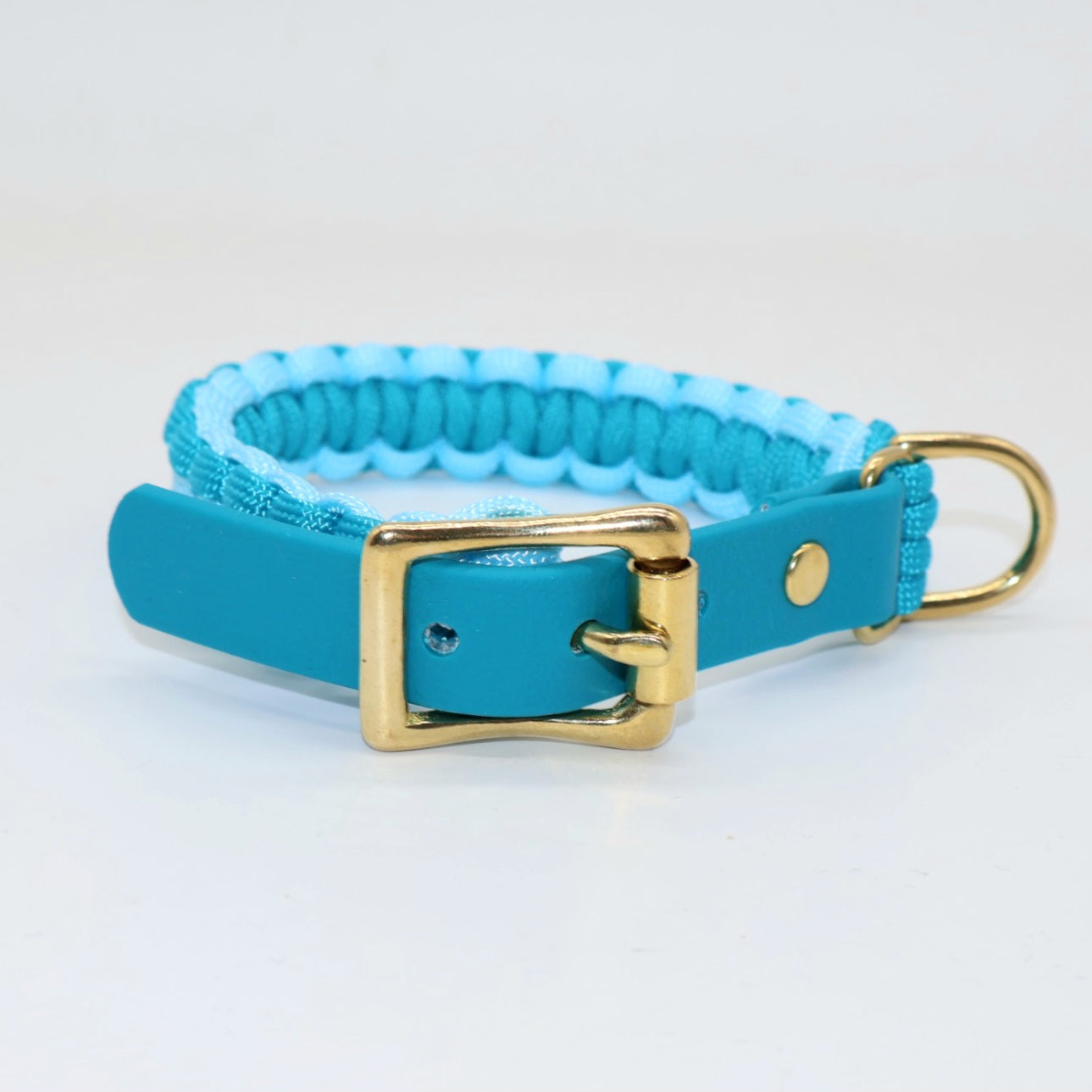 Paracord Halsband Mini geflochten *Blau*