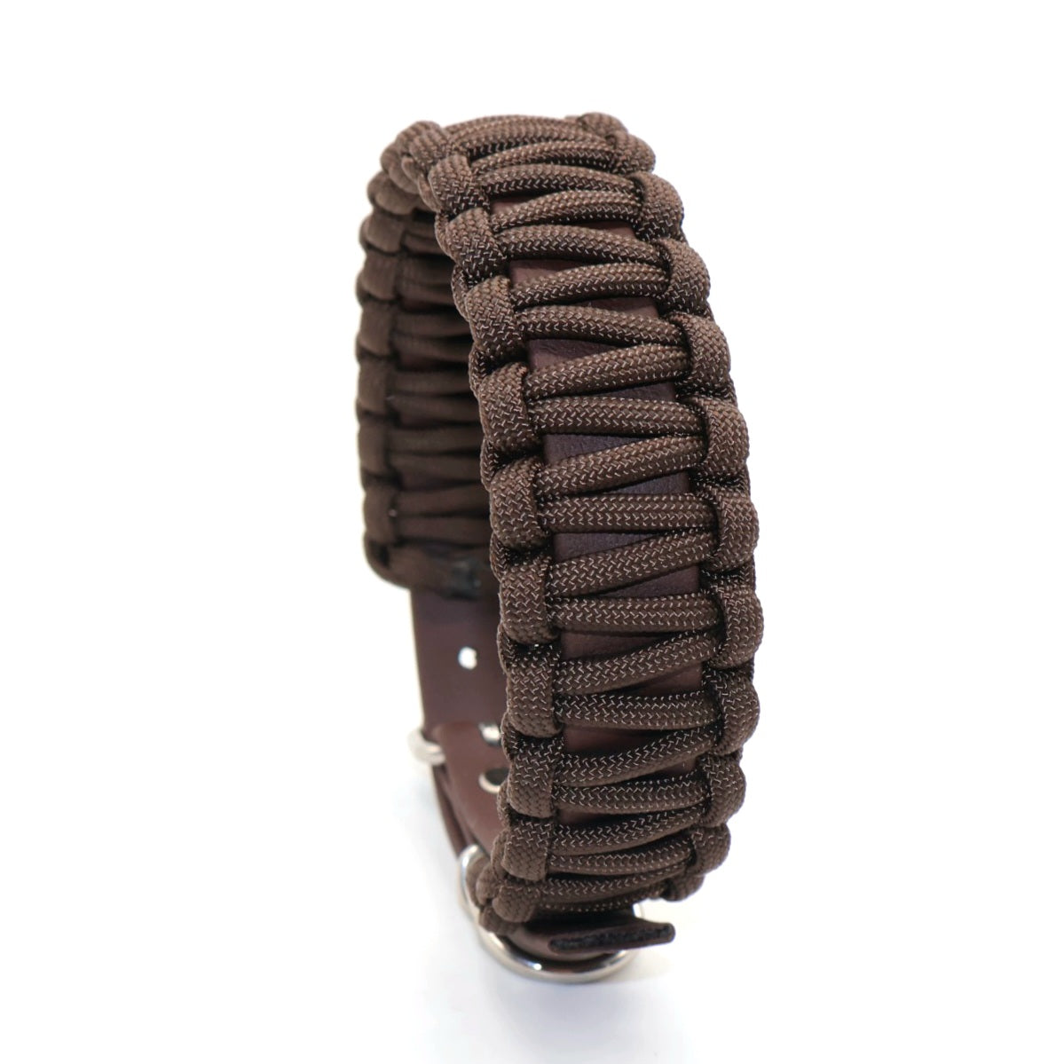 29-33,5cm & 2,6cm breites Halsband Biothane & Paracord *Espresso Dunkelbraun*