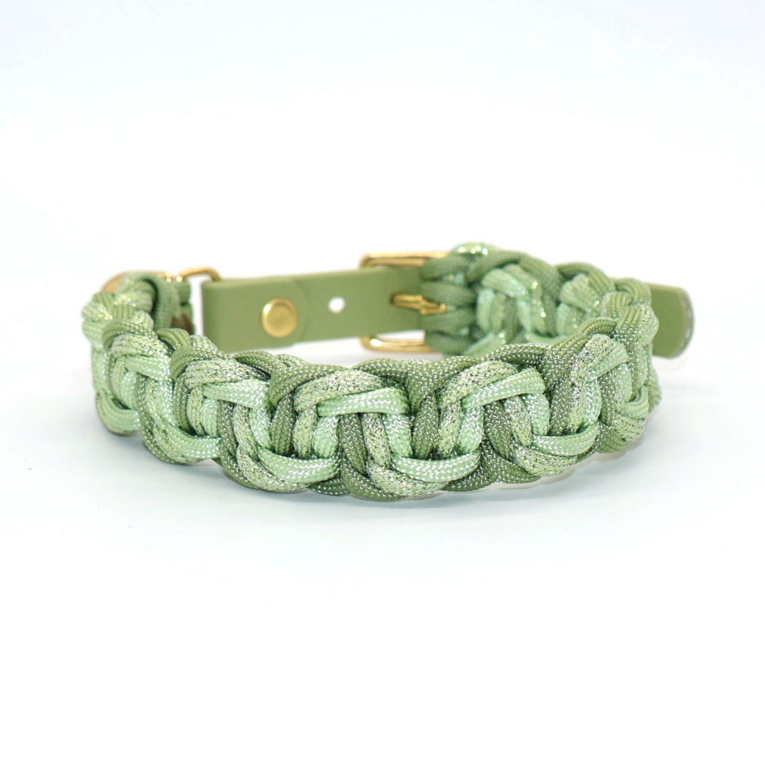 Paracord Halsband geflochten *Guacaole Glitzer*