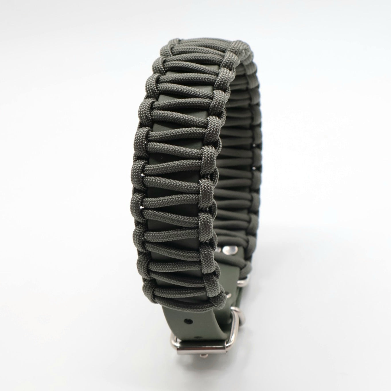 31-36,5cm & 3,2cm breites Halsband Biothane & Paracord *Foliage*
