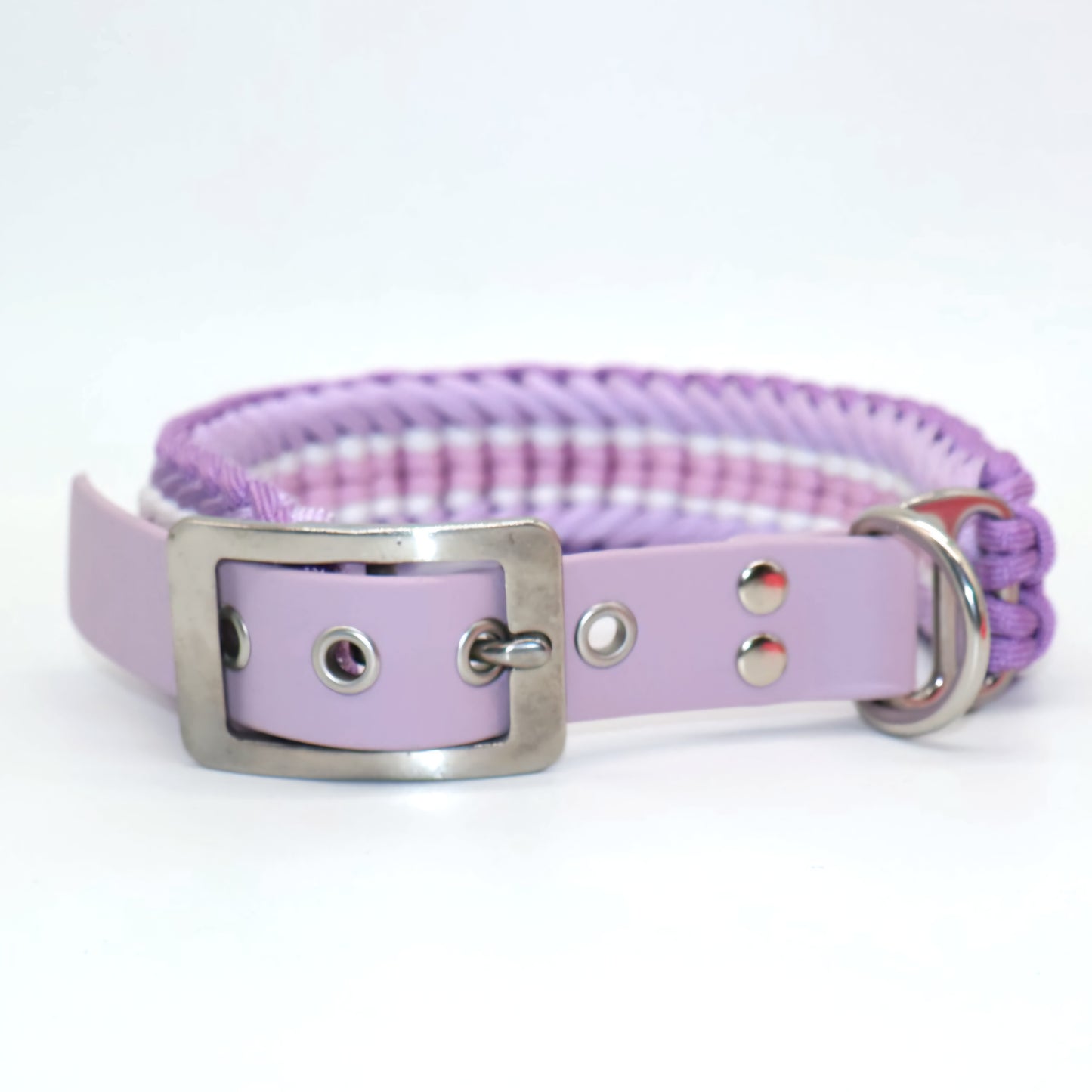 Paracord Halsband Breit geflochten *Pearl*