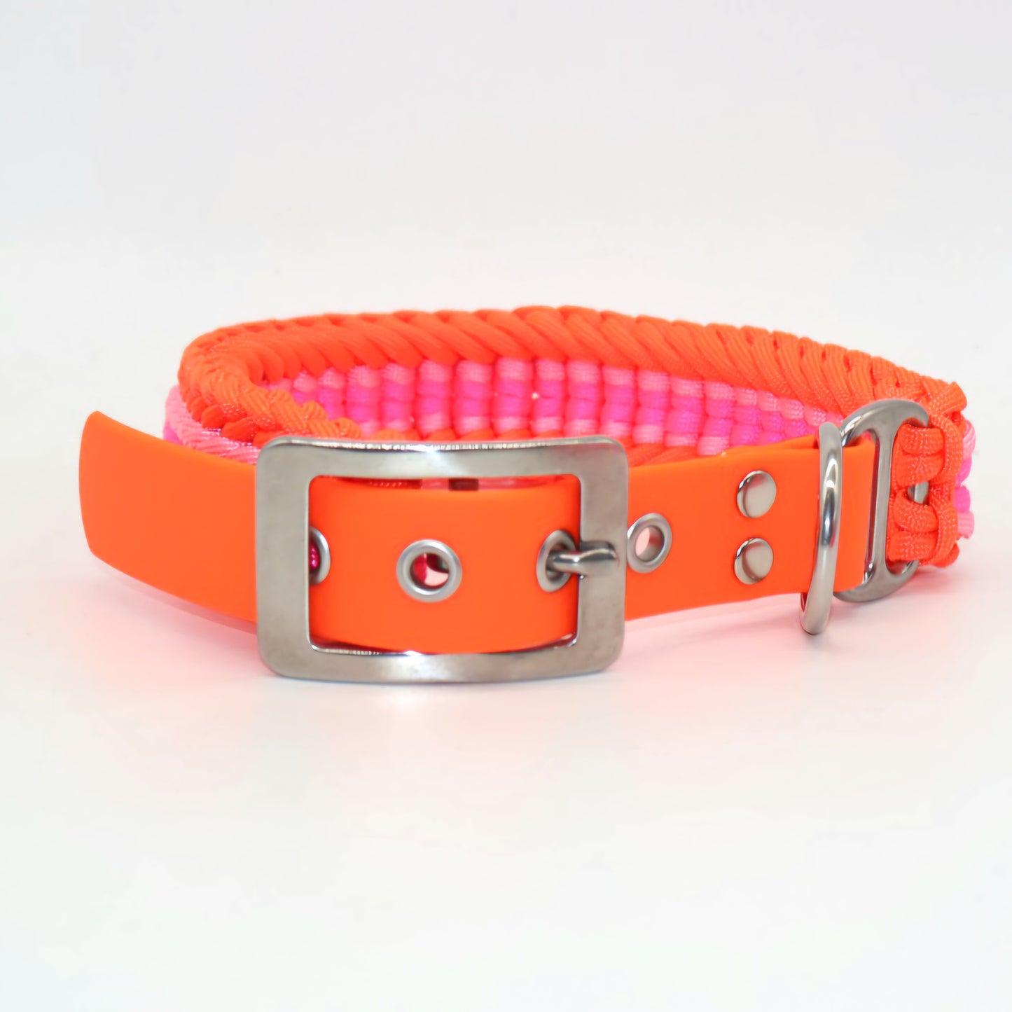 Paracord Halsband Breit geflochten *Neon*