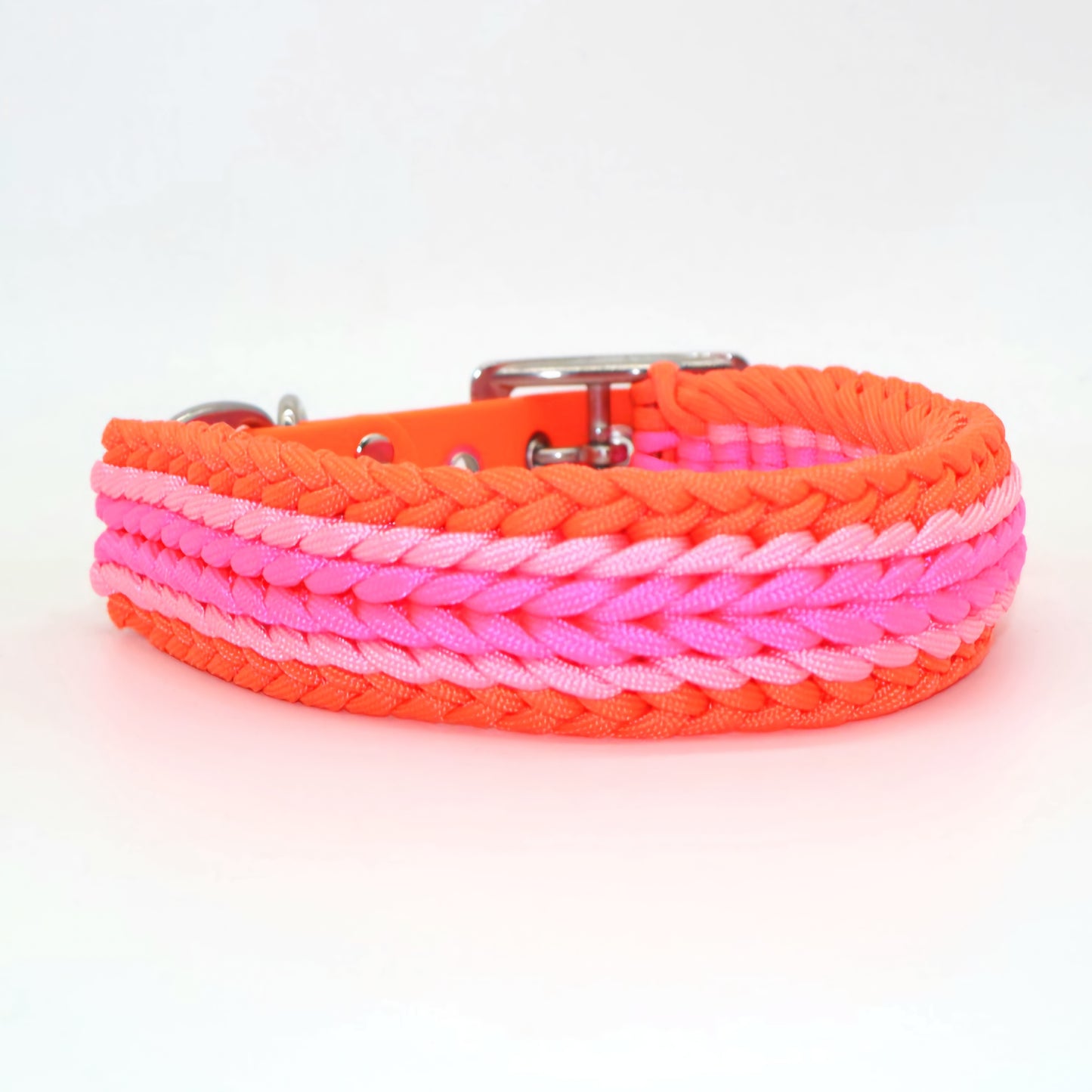 Paracord Halsband Breit geflochten *Neon*