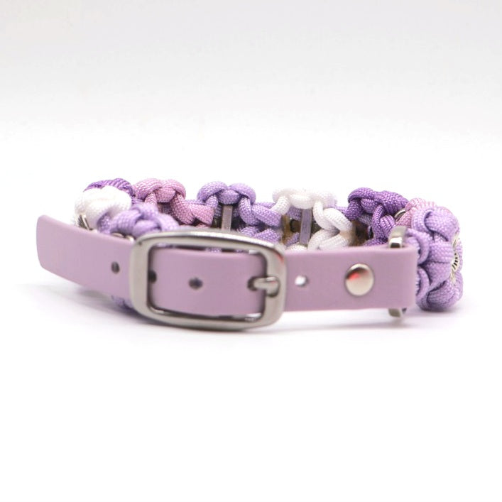Blumen Halsband *Pearl lila*
