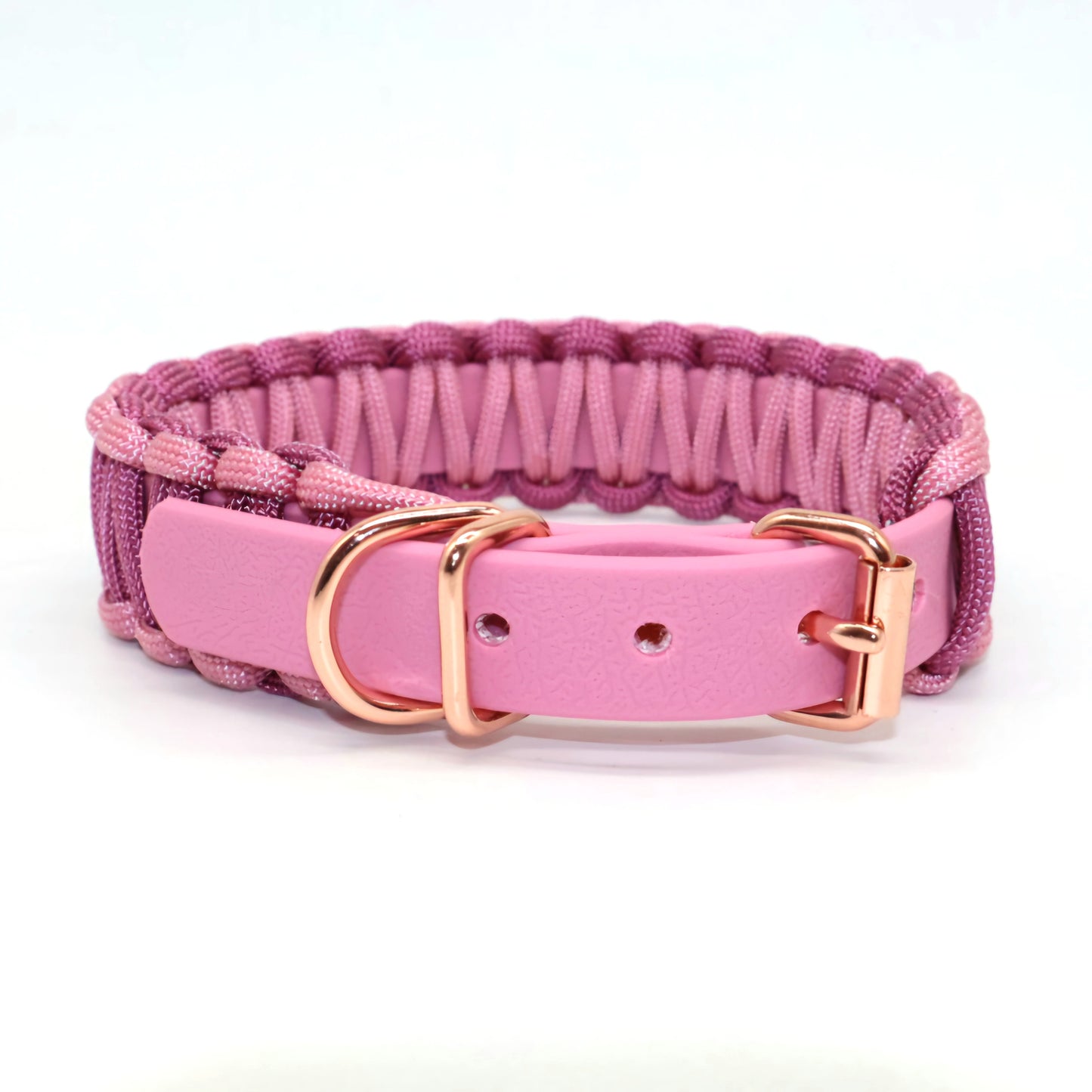 Halsband Biothane & Paracord *Lavender Rosa & Wildbeere*
