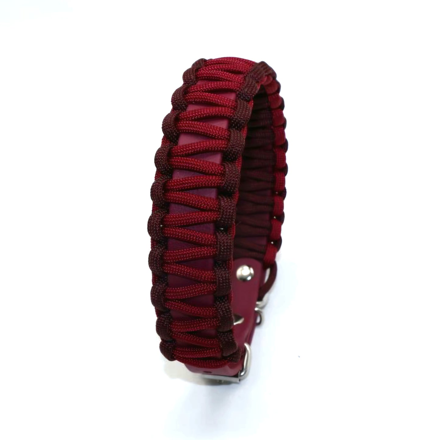 Halsband Biothane & Paracord *Burgundy-Maroon*
