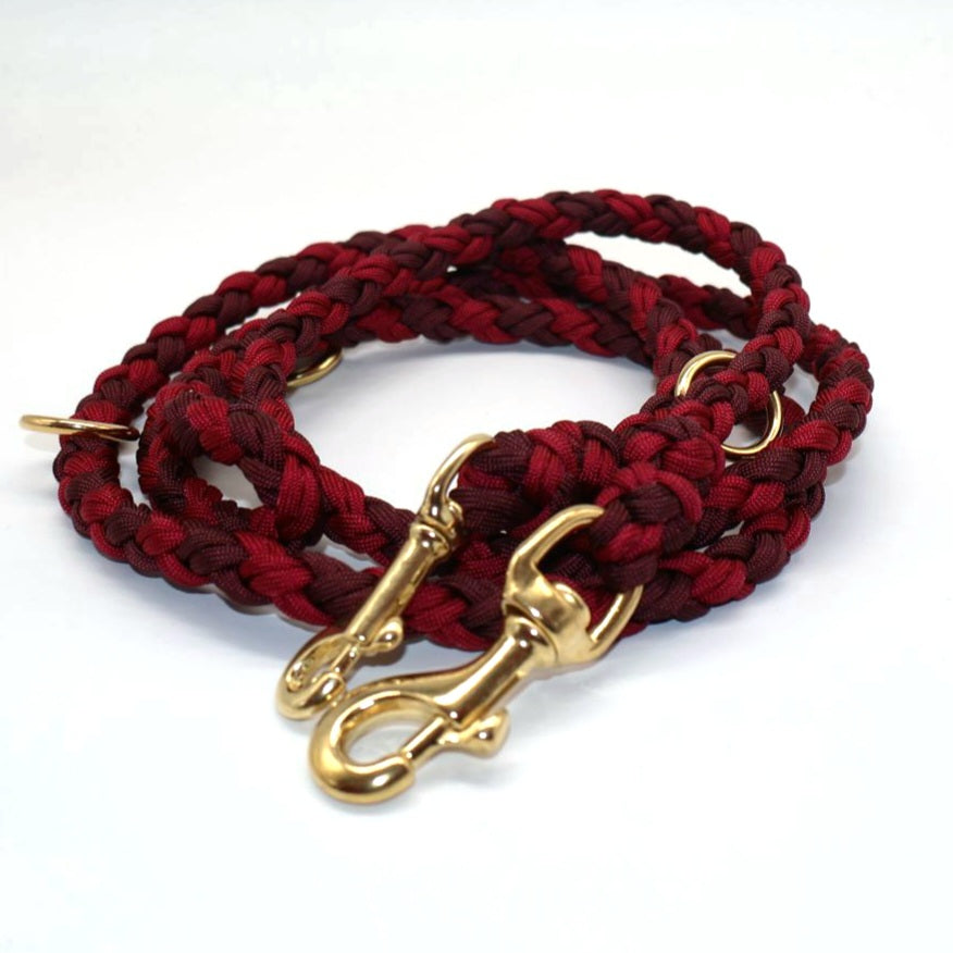 Handgeflochene Paracordleine *Burgunder- Maroon*