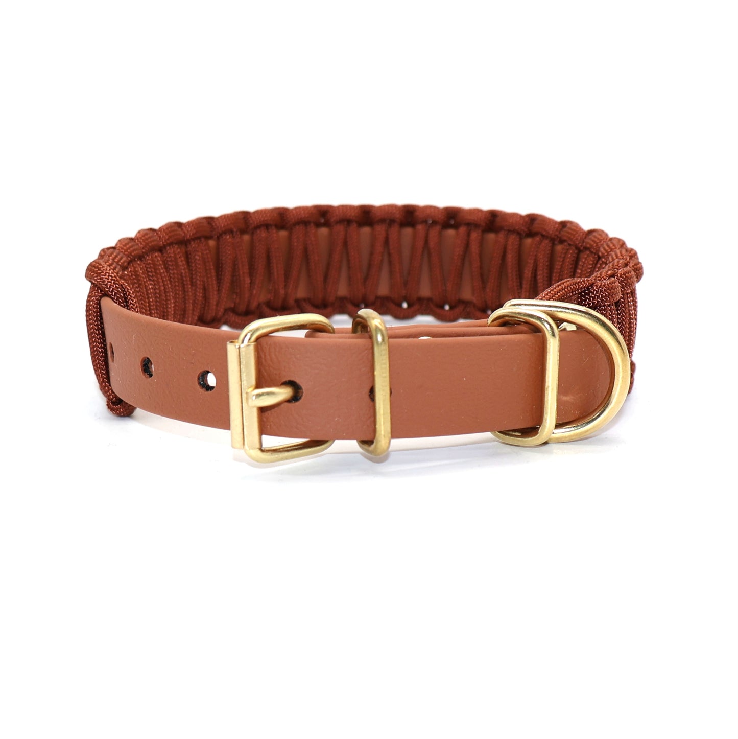 Halsband Biothane & Paracord *Rost* 32-38cm