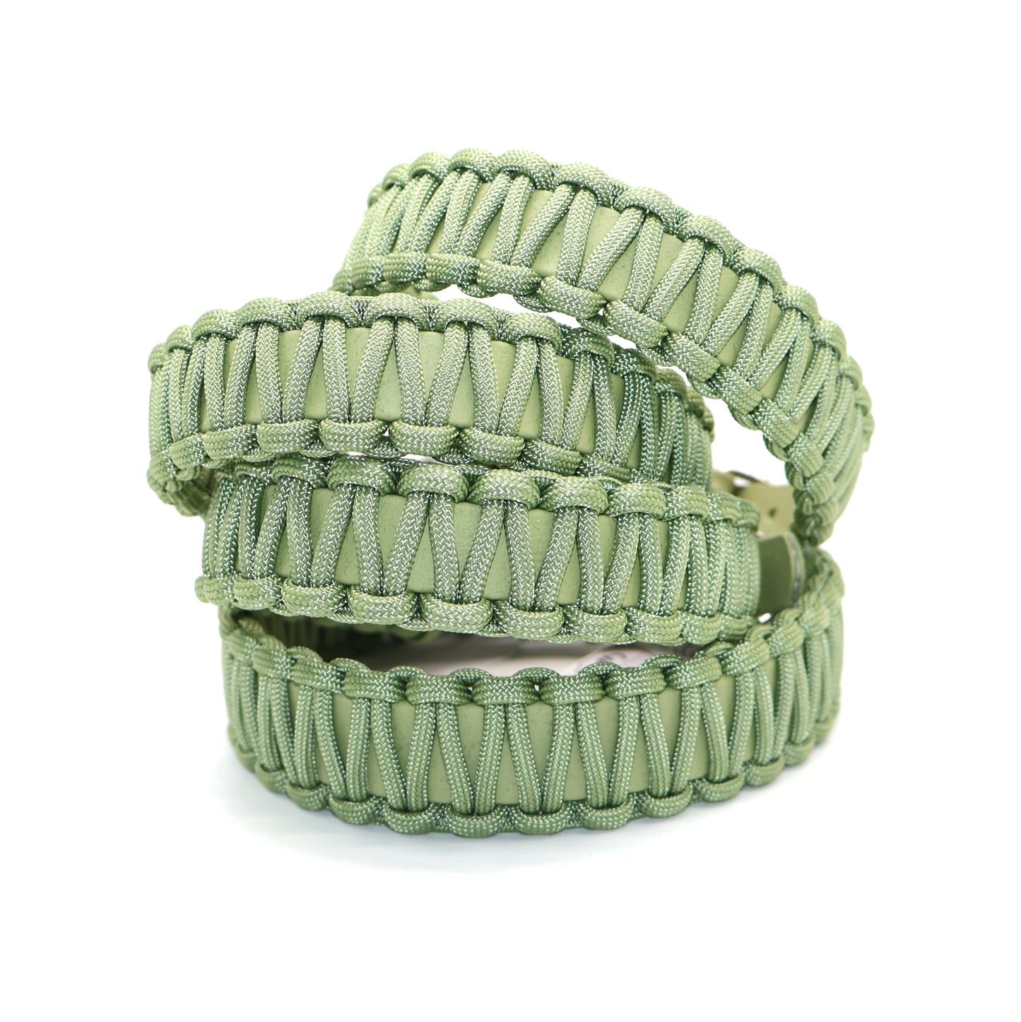 Halsband Biothane & Paracord *Guacamole (Silber)* 27-39cm