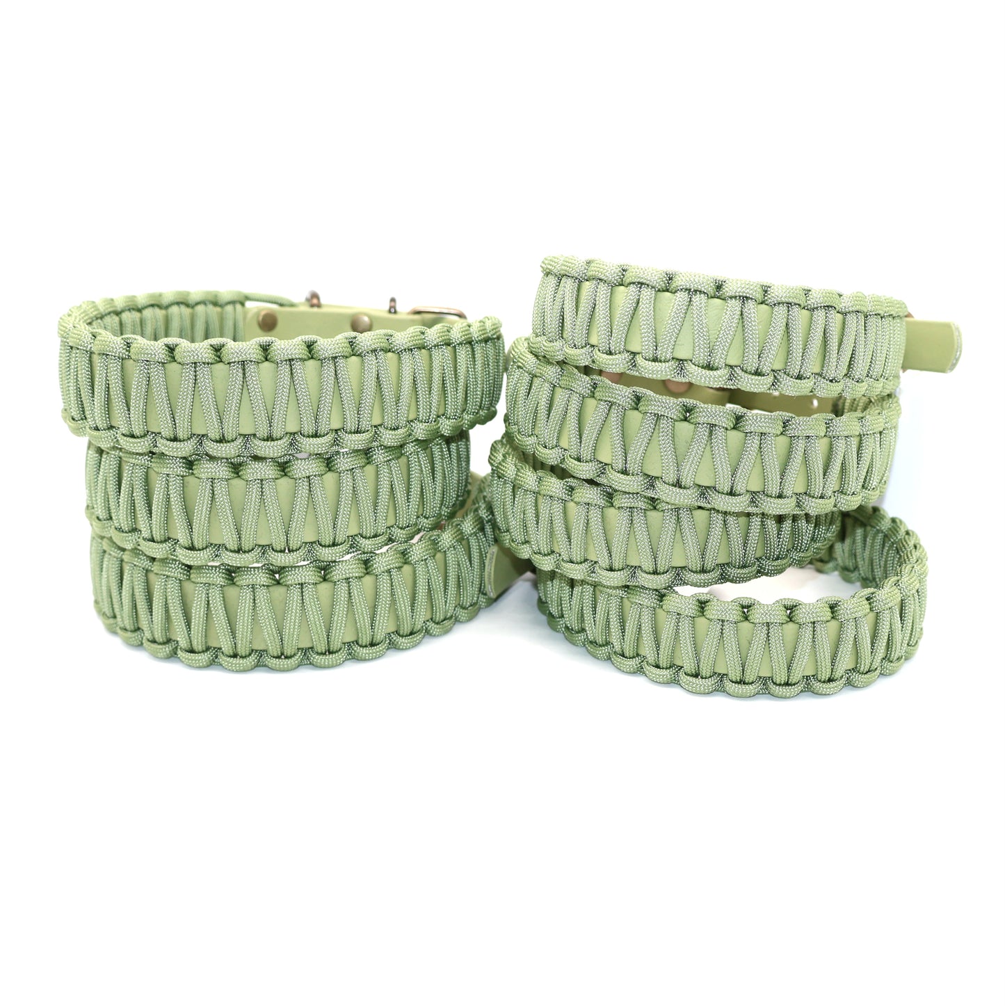 Halsband Biothane & Paracord *Guacamole (Antik)* 27-40cm