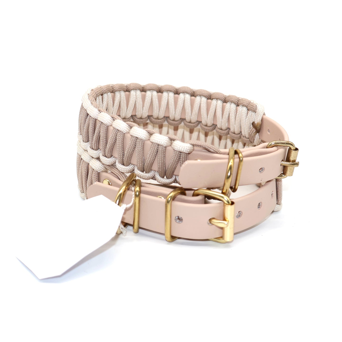 Halsband Biothane & Paracord *Beige (Gold)* 27-38cm
