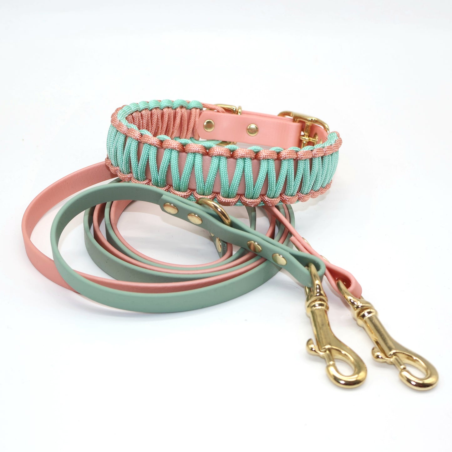 16mm Biothane Leine *Mint & Rosé*