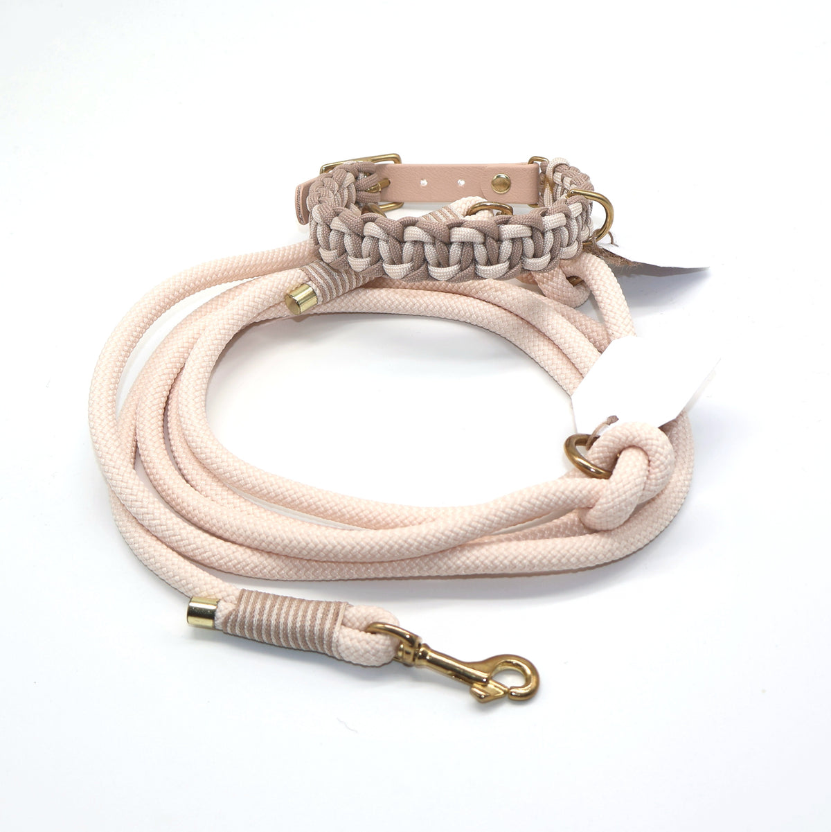 2,0m(8mm Stärke) PPM Leine *Creme* für kleinere Hunde