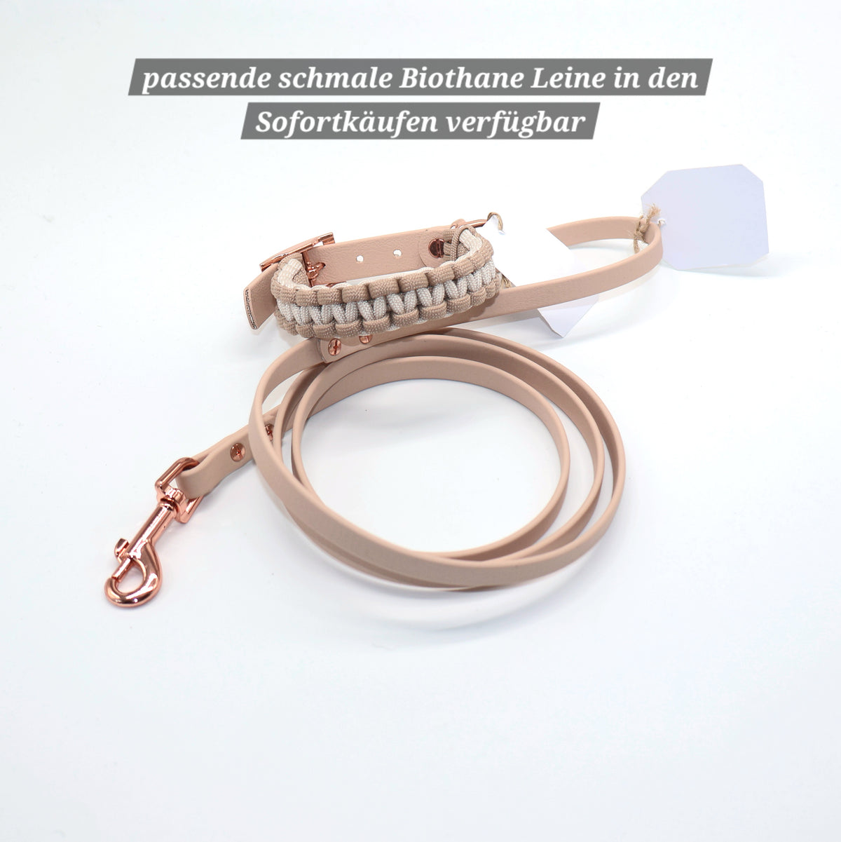 Mini Halsband *Beige (Rosé)* 22,5-26,5cm