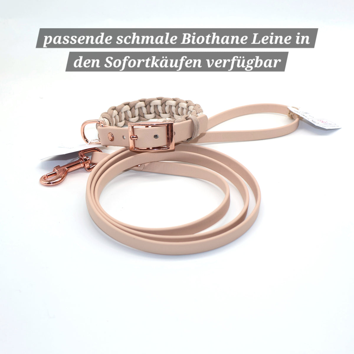 Mini Halsband *Beige (Rosé)* 25-29cm