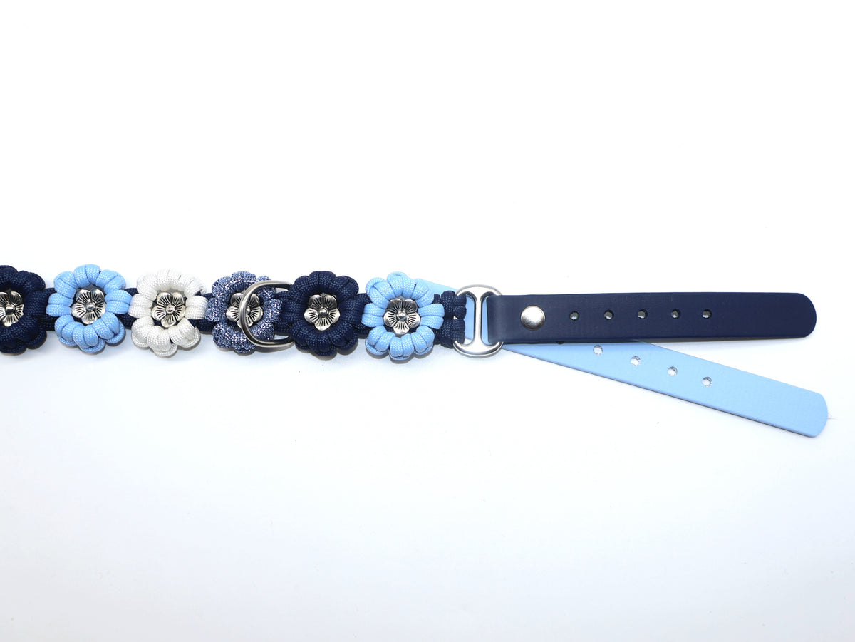 Blumen Halsband *Blau*