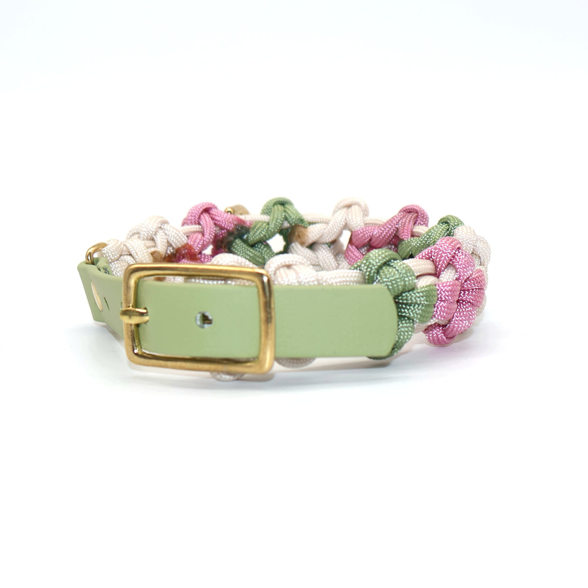Mini Blumen Halsband *Guacamole & Creme & Lavender Rosa*