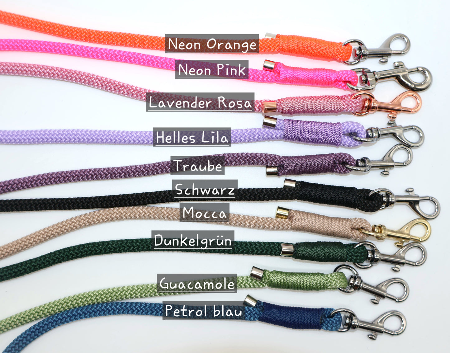 Kurz- Führer PPM Leine 6mm für sehr kleine Hunde