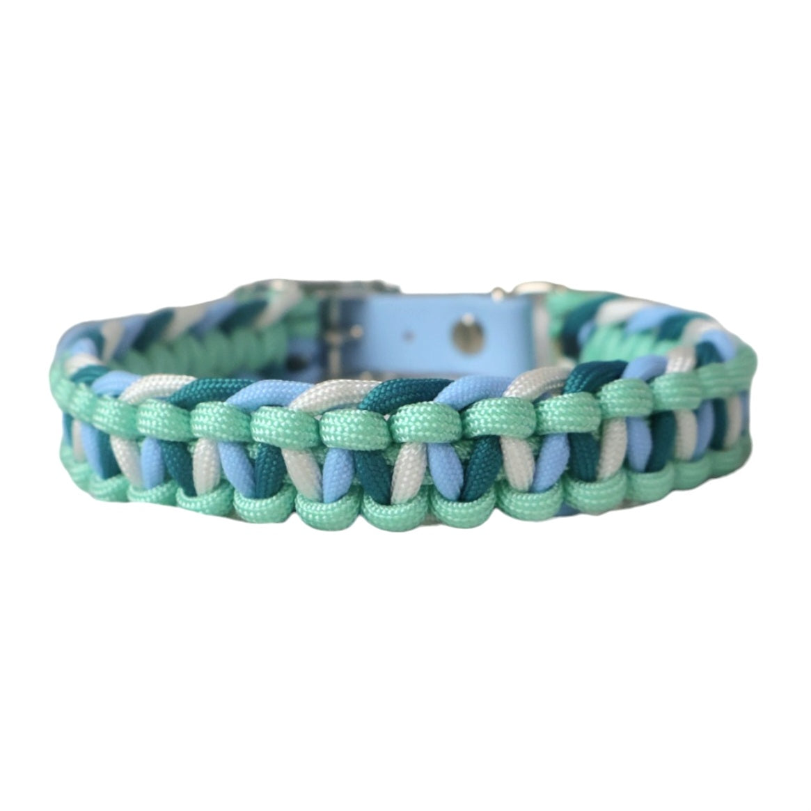 Paracord collar *Petrol-Mint-Polar*