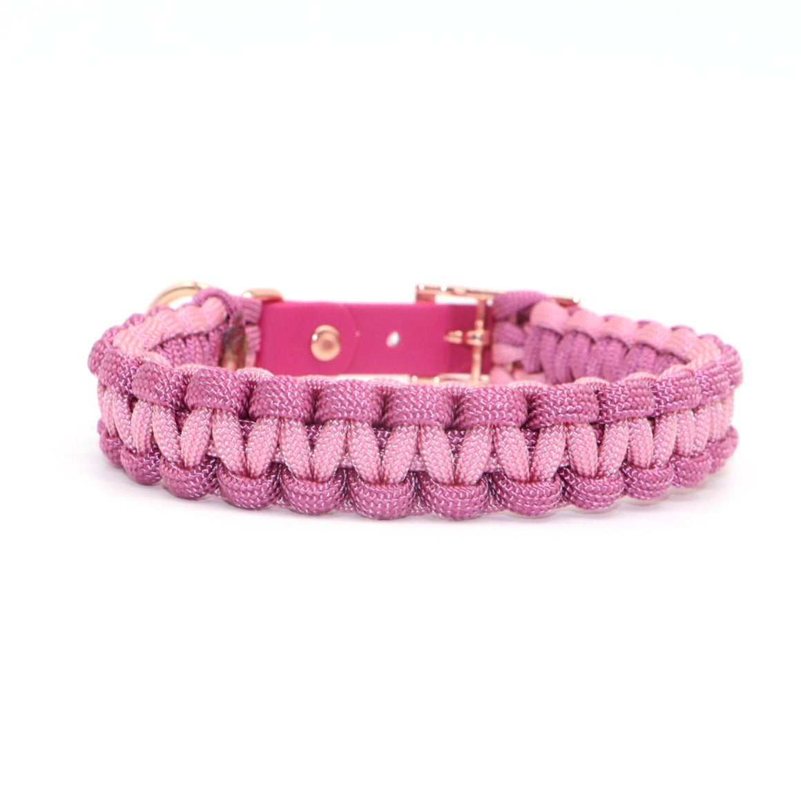 Paracord Collar Mini braided *Lavender Pink & Wild Berry*