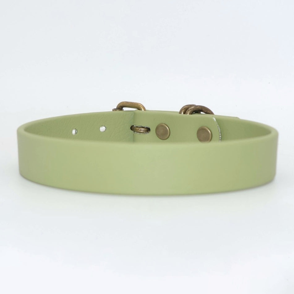 25-29cm & 1,6cm breites Halsband Biothane *Guacamole*