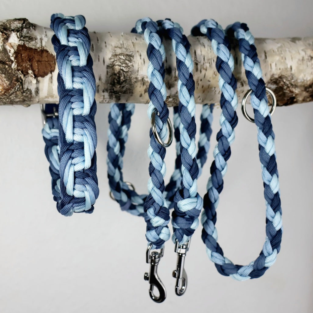 Paracord braided collar *Jeans*