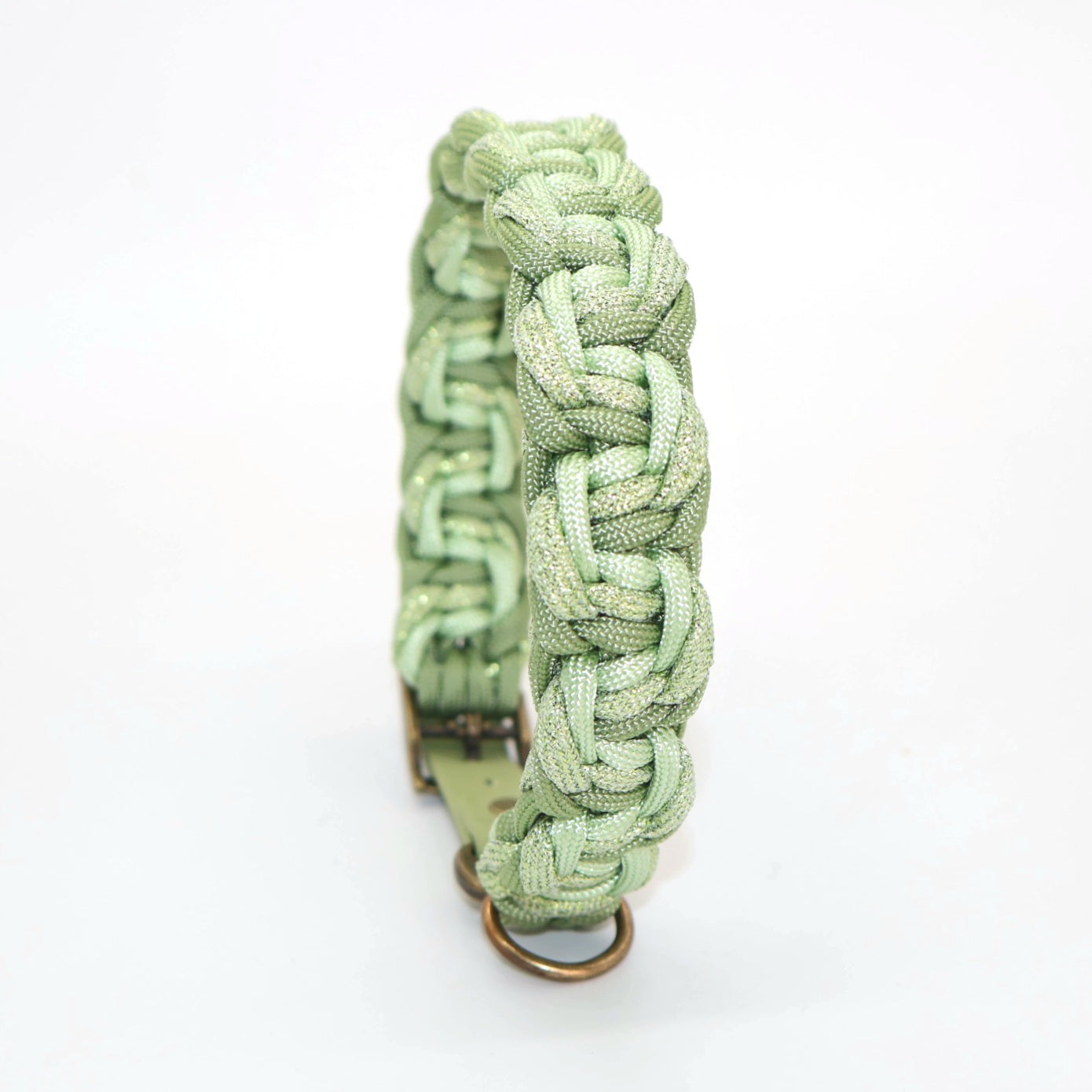 Paracord Halsband geflochten *Guacaole Glitzer*