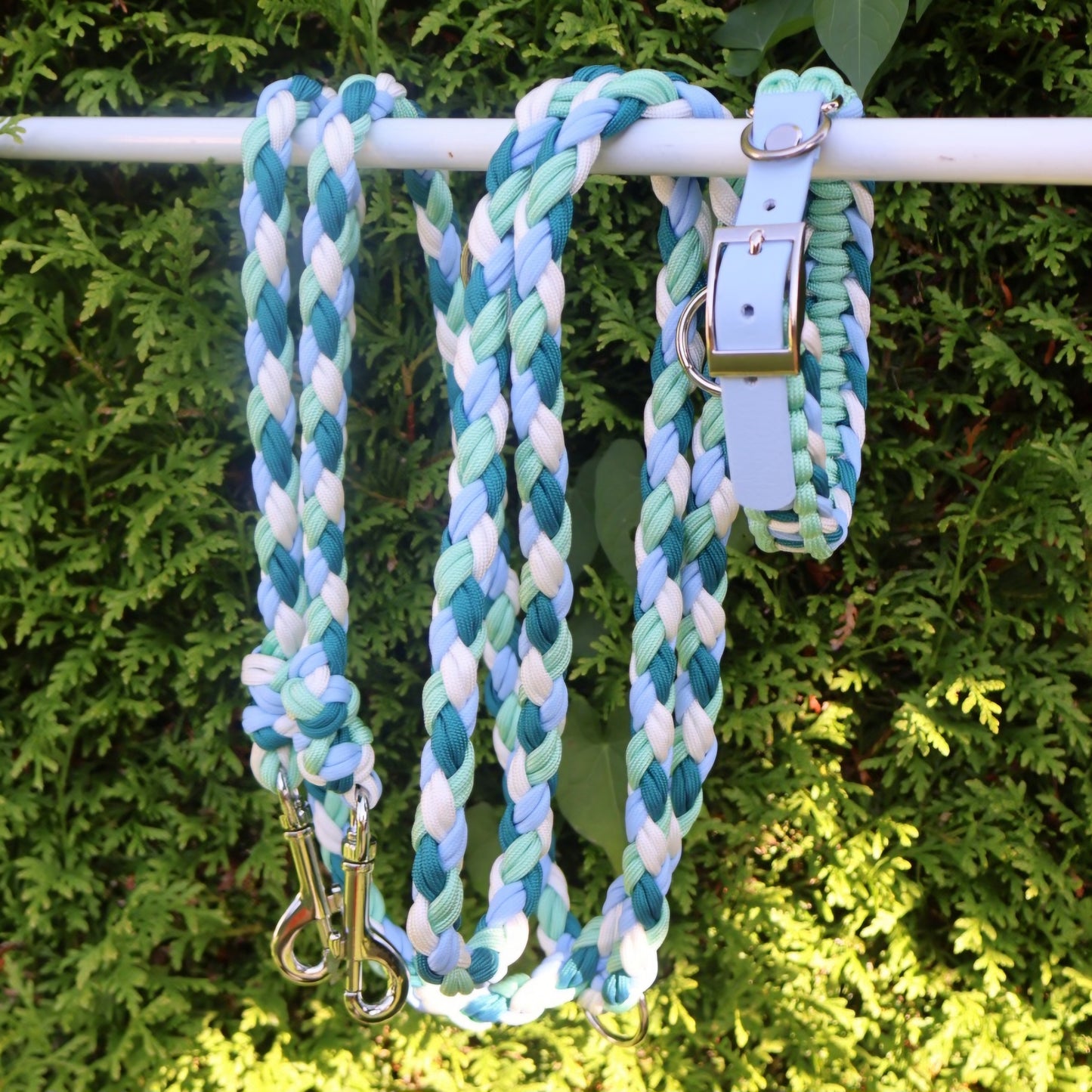 Paracord collar *Petrol-Mint-Polar*