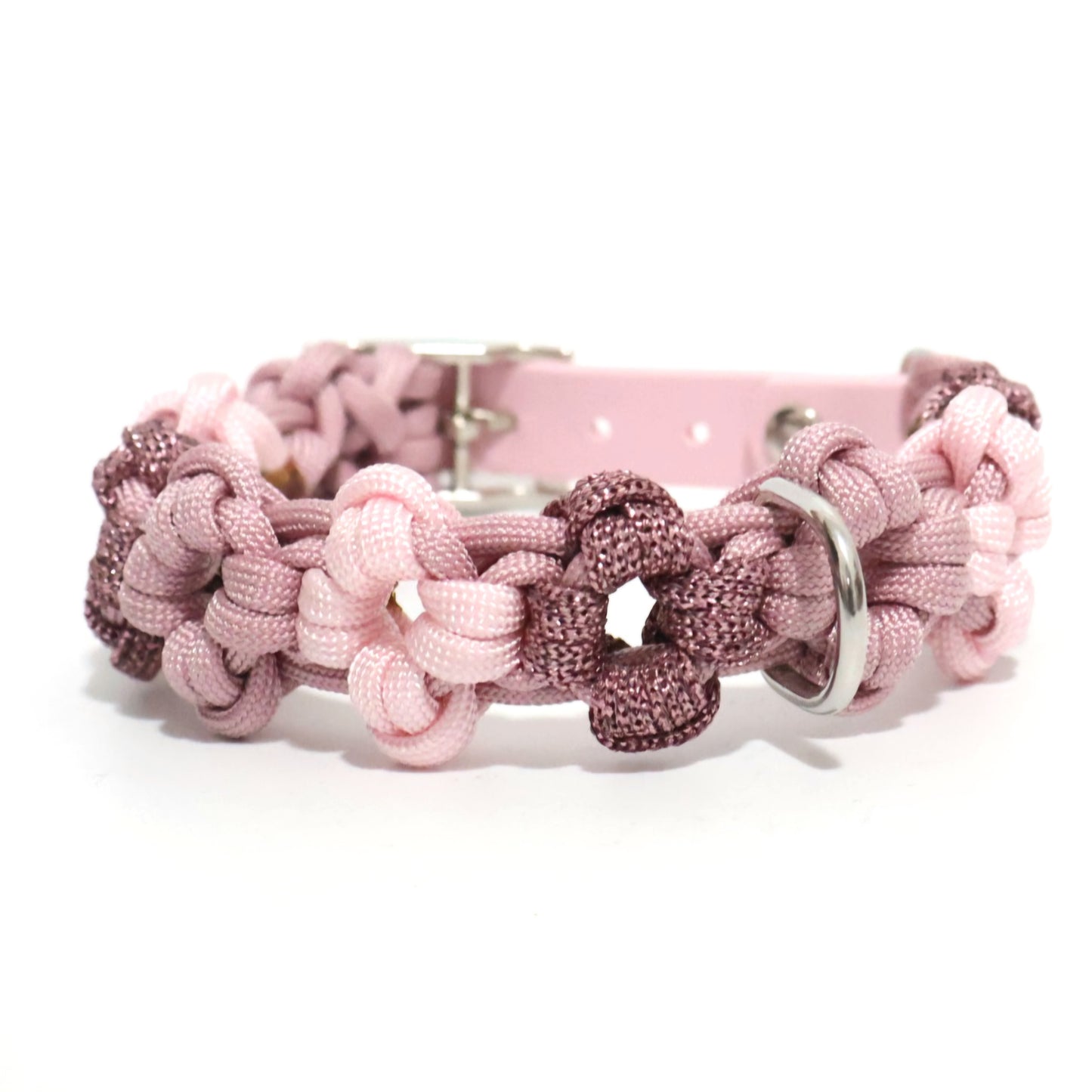 Mini Flower Necklace *Rouge-Old Pink-Glitter*