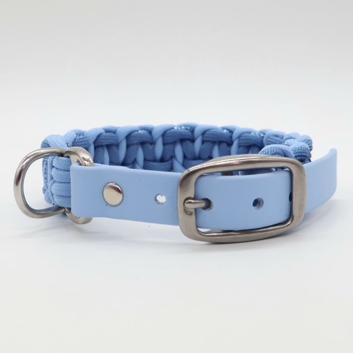 Paracord braided collar *Blue Glitter*