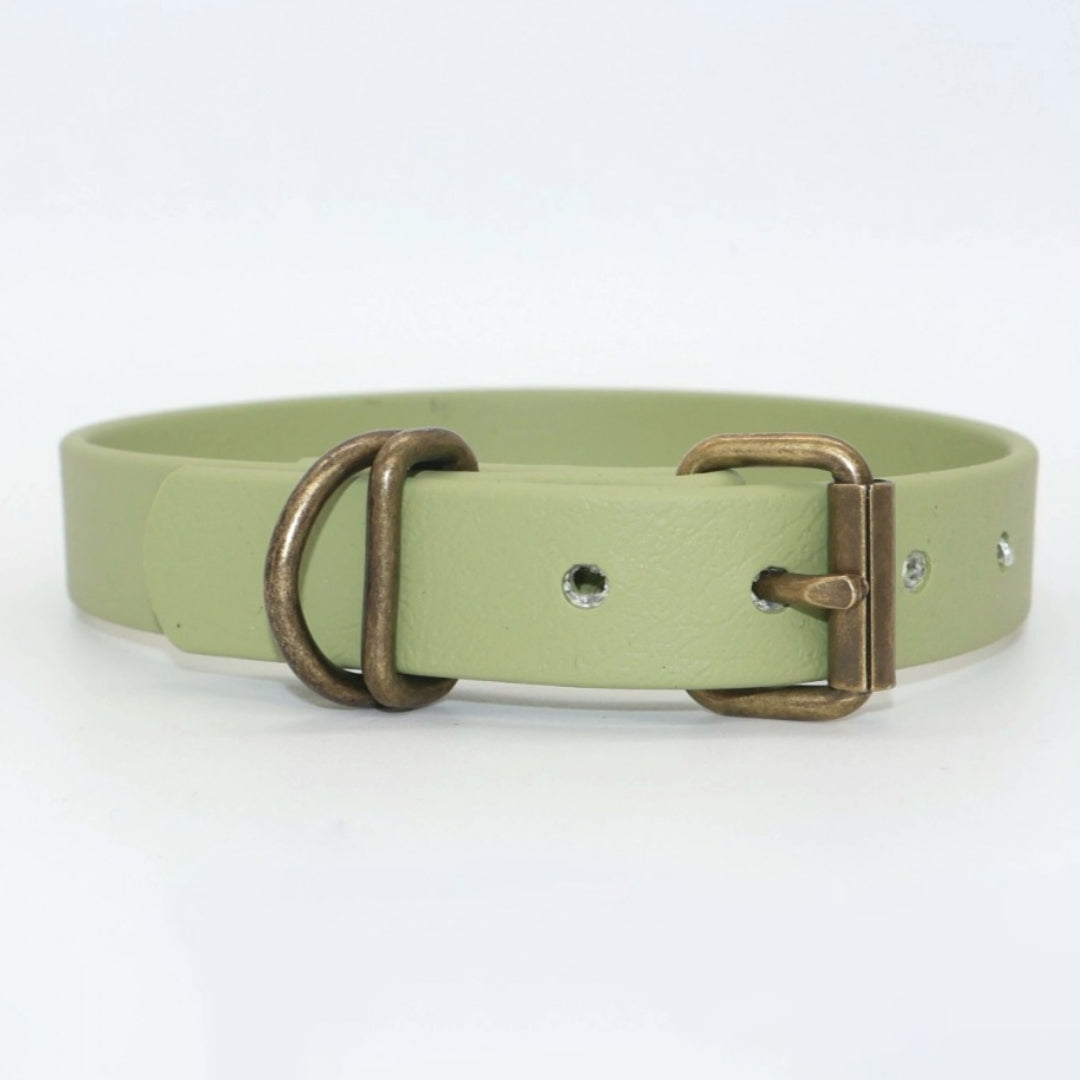 25-29cm & 1,6cm breites Halsband Biothane *Guacamole*