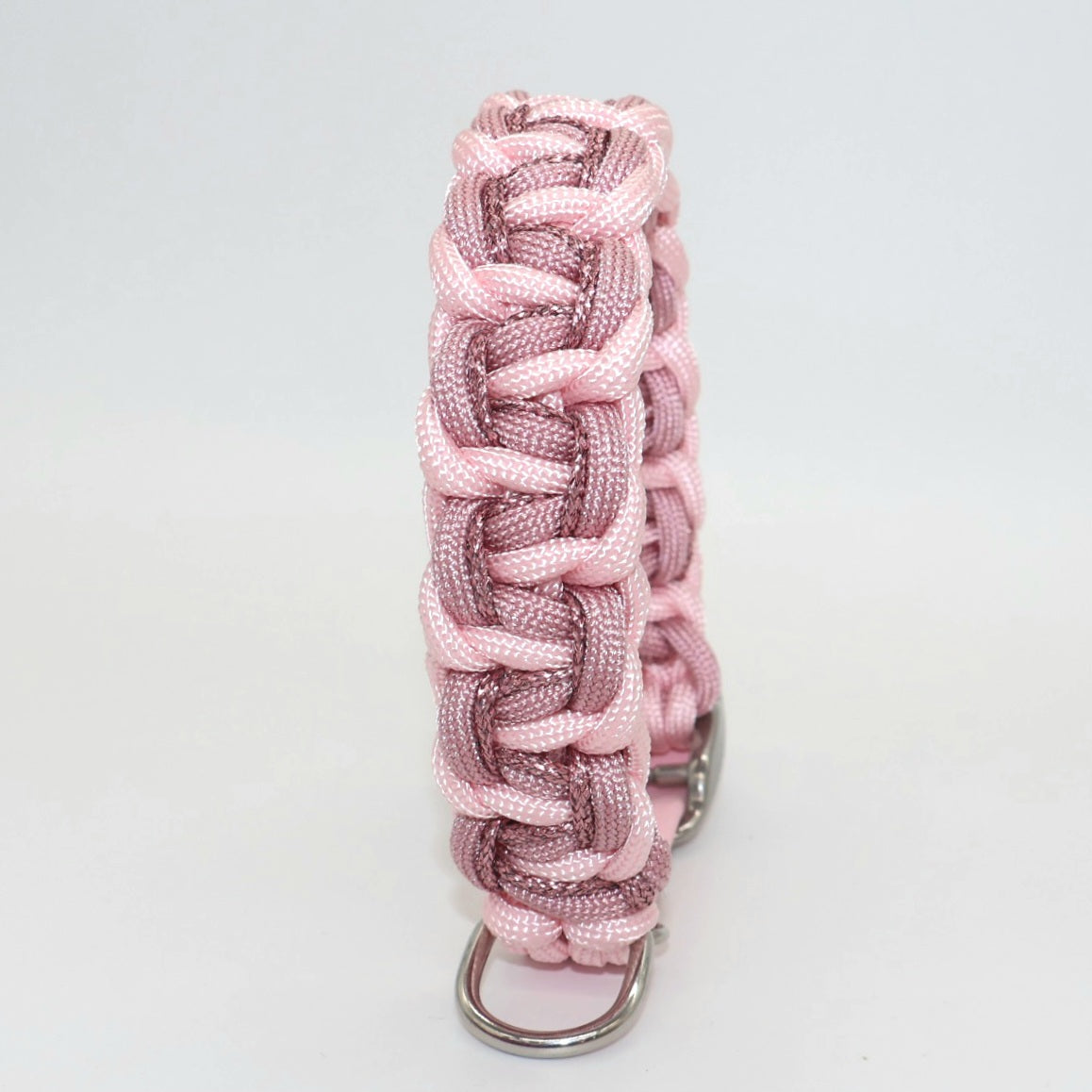 Paracord braided collar *Rouge & Old Pink & Pink Glitter*