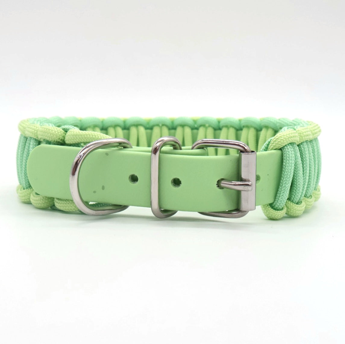 Collar Biothane & Paracord *Pastel green*
