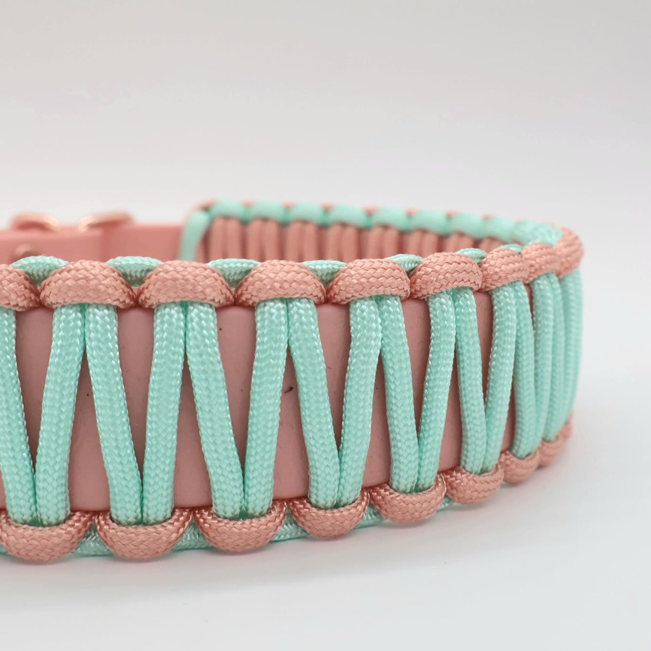 Collar Biothane & Paracord *Rosé-Mint*