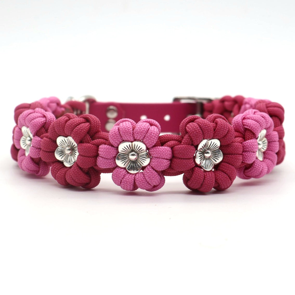 40-45cm Blumen Halsband *Fuchsia & Bubble Gum*