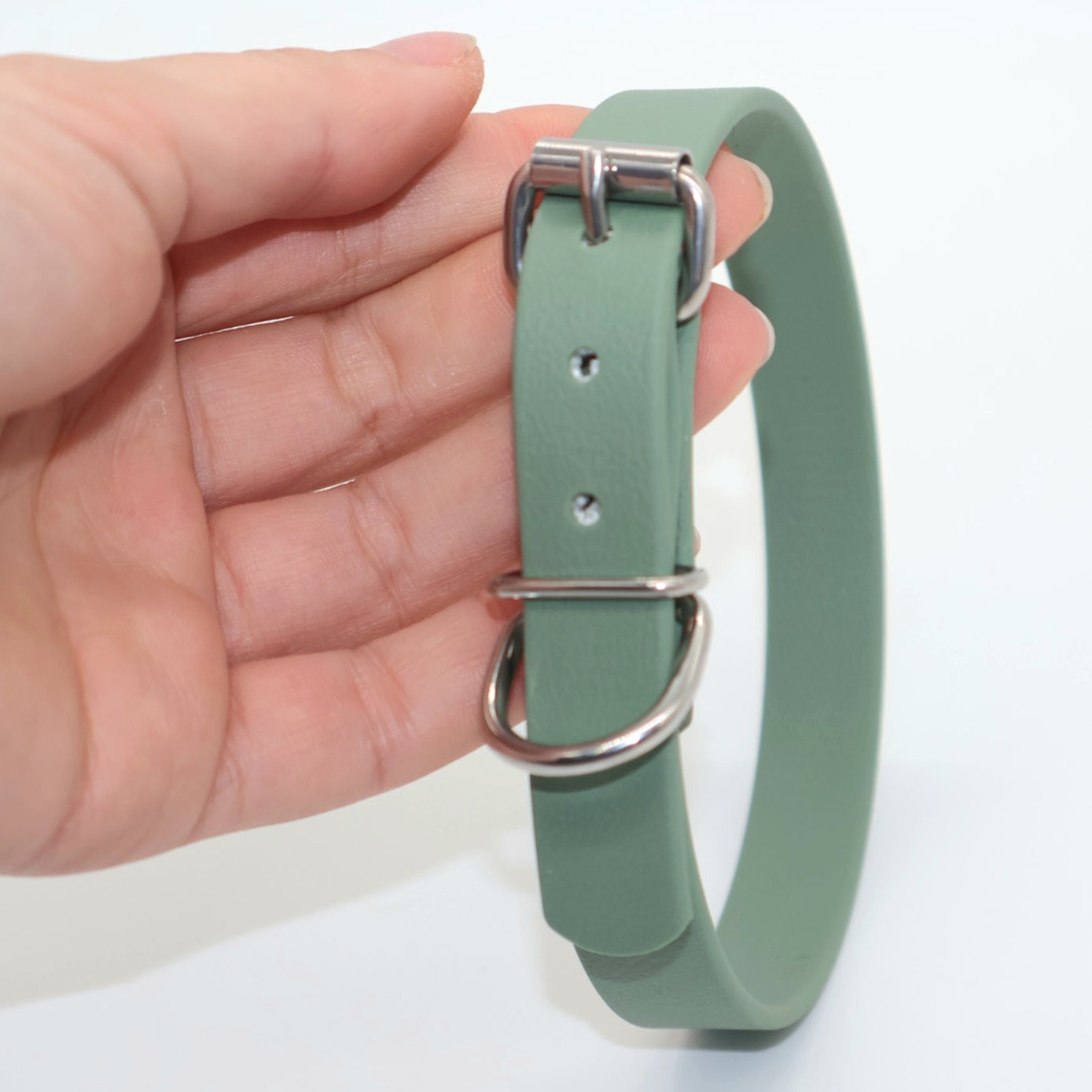 Collar Biothane *Foggy green*