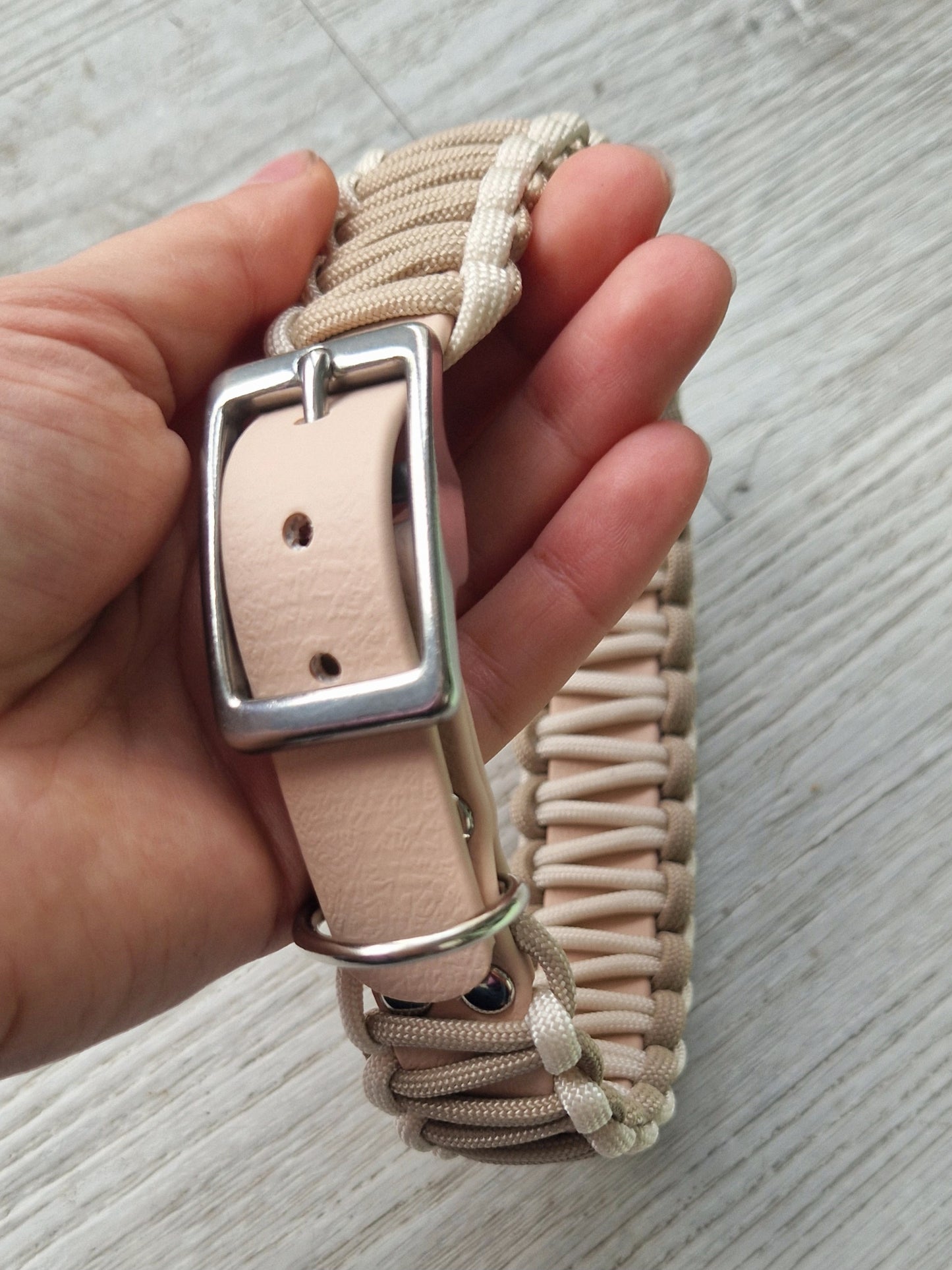 Collar Biothane &amp; Paracord *Mocha*