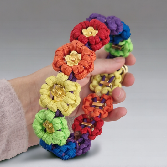 Erstelle dein eigenes Unikat - Blumen Halsband *Alle Farben*
