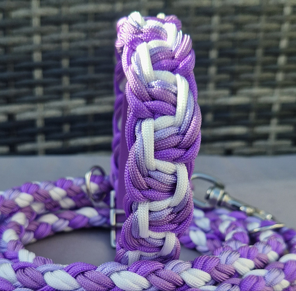 Paracord Halsband geflochten *Amethyst*