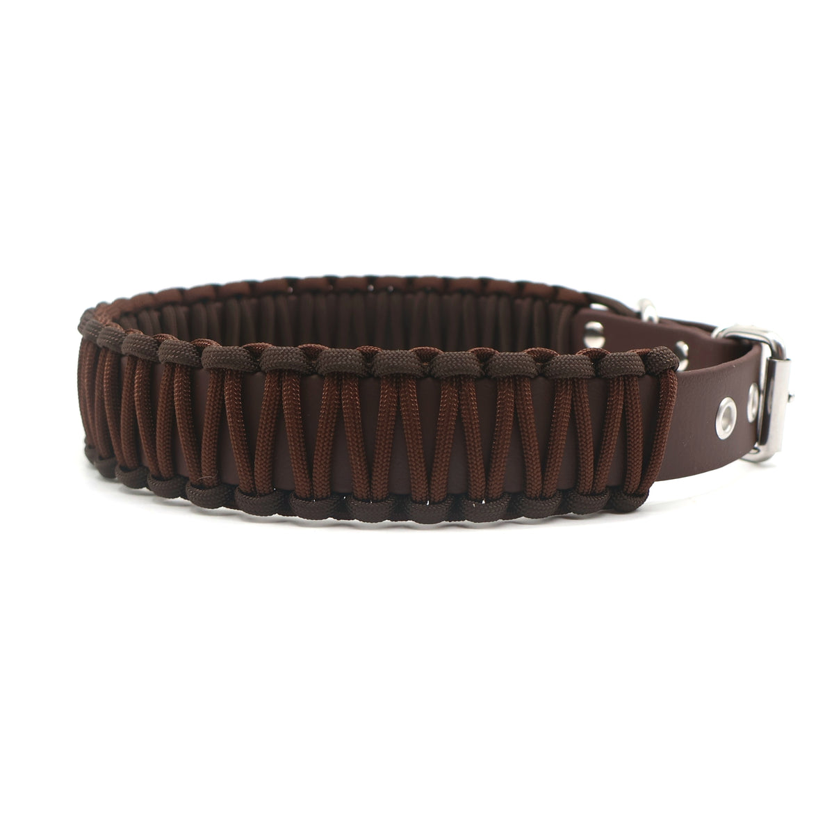Halsband Biothane & Paracord *Nuss & Espresso*