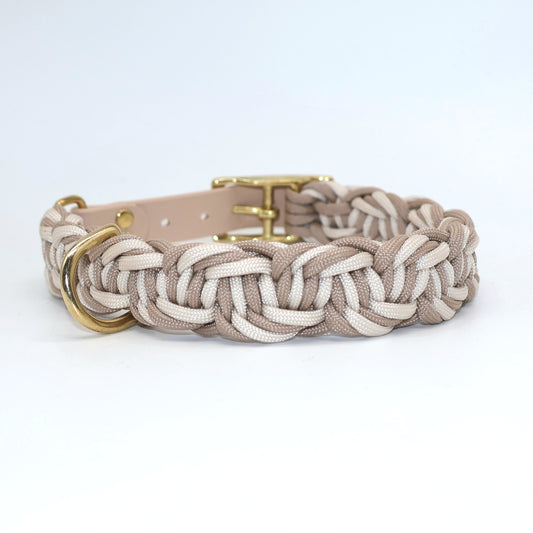 Paracord Halsband geflochten *Beige*