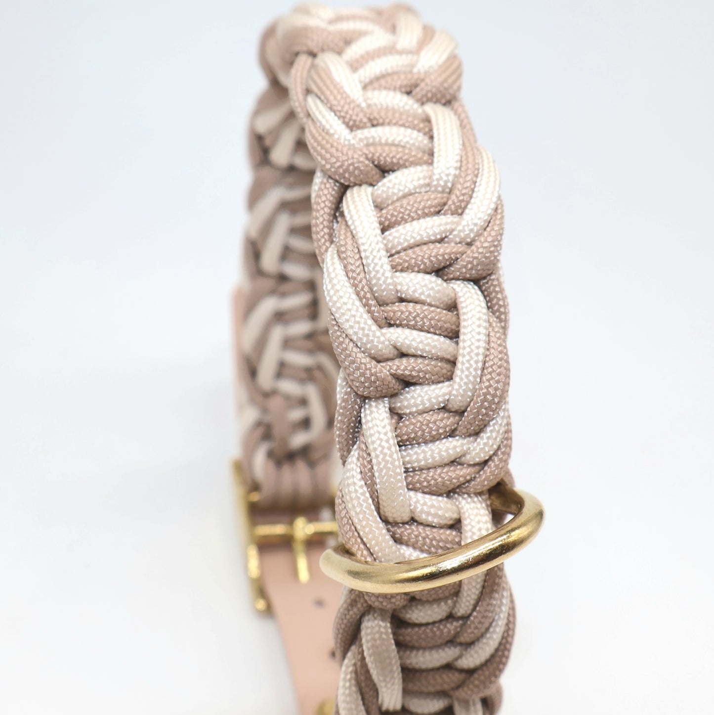 Paracord Halsband geflochten *Beige*