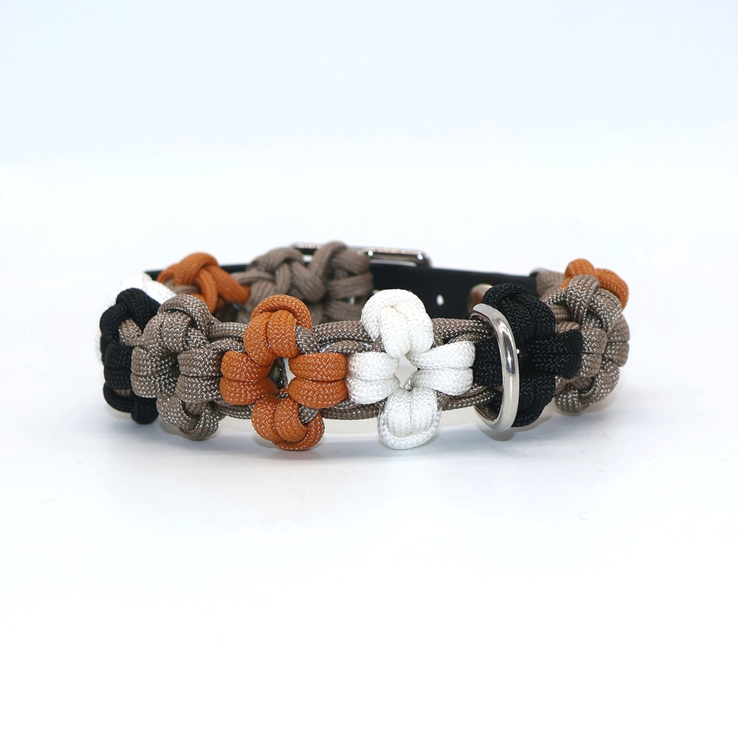 Mini Blumen Halsband *Send & Tan & Weiß & Schwarz*